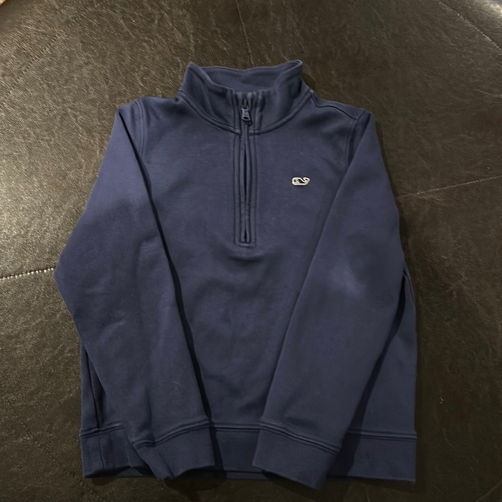 Boys Vineyard Vines Saltwater 1/4 Zip Pima Cotton Size 7